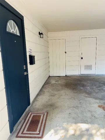 a view of front door