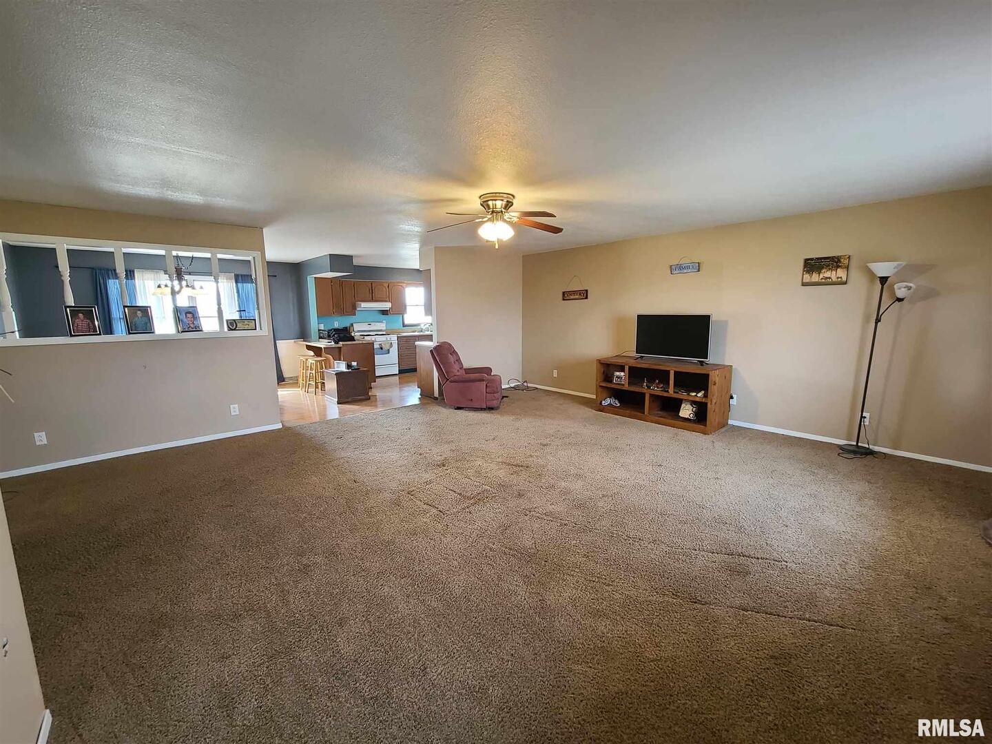 1564 East 300 N Road Cowden, IL 62422 - Photo 30 of 50 a view of a livingroom with furniture and a flat screen tv