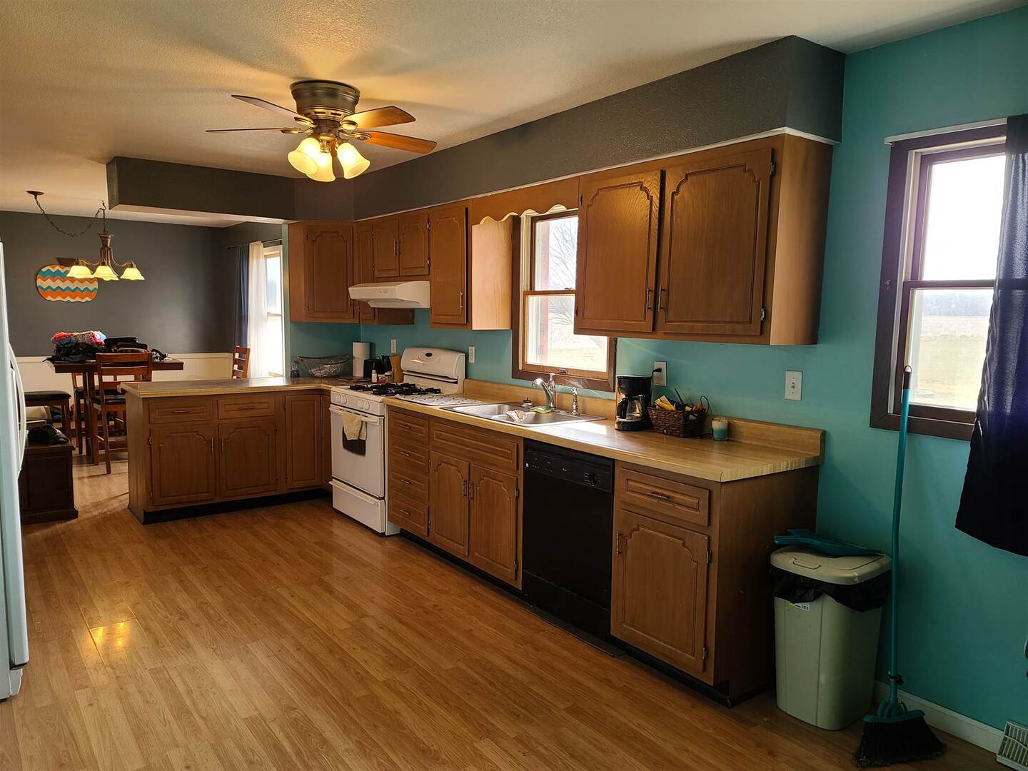 1564 East 300 N Road Cowden, IL 62422 - Photo 35 of 50 a kitchen with a sink appliances and cabinets