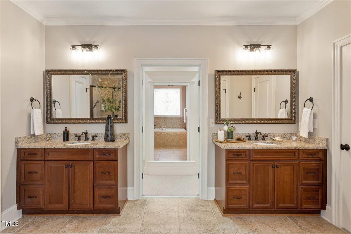 4213 Summer Brook Drive Apex, NC 27539 - Photo 35 of 78 primary his hers vanities
