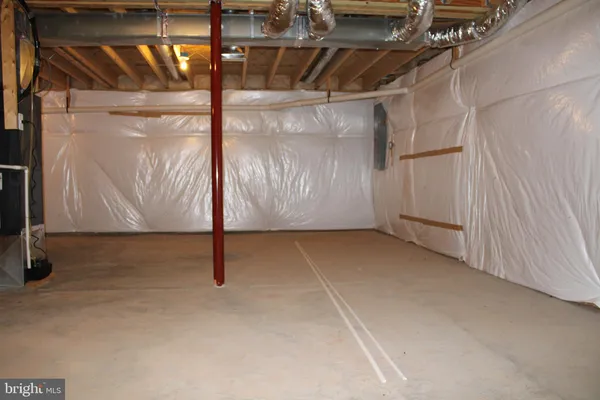 a view of a garage with rack