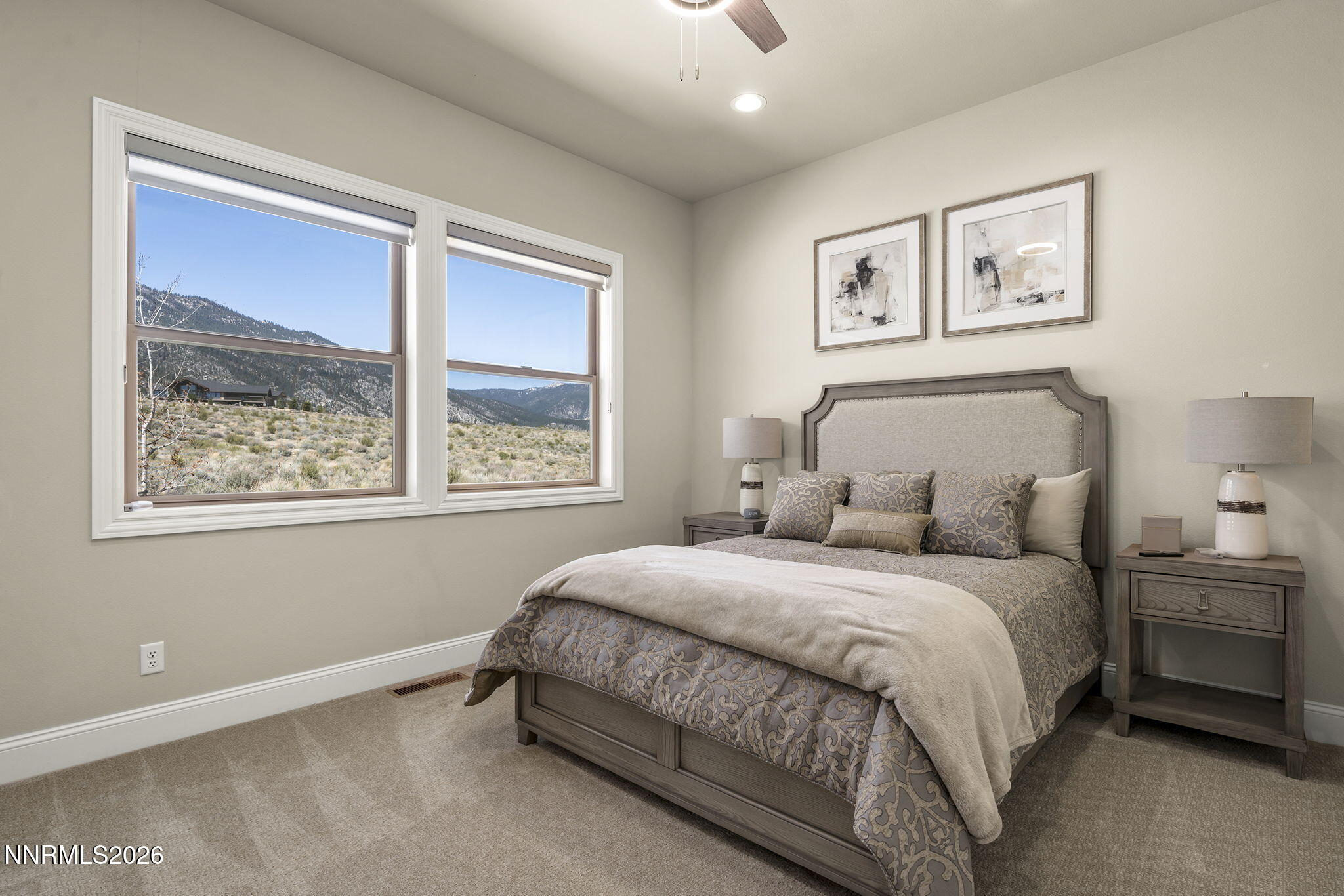 342 James Canyon Loop Genoa, NV 89411 - Photo 28 of 51 a bedroom with a bed painting on the wall and a window