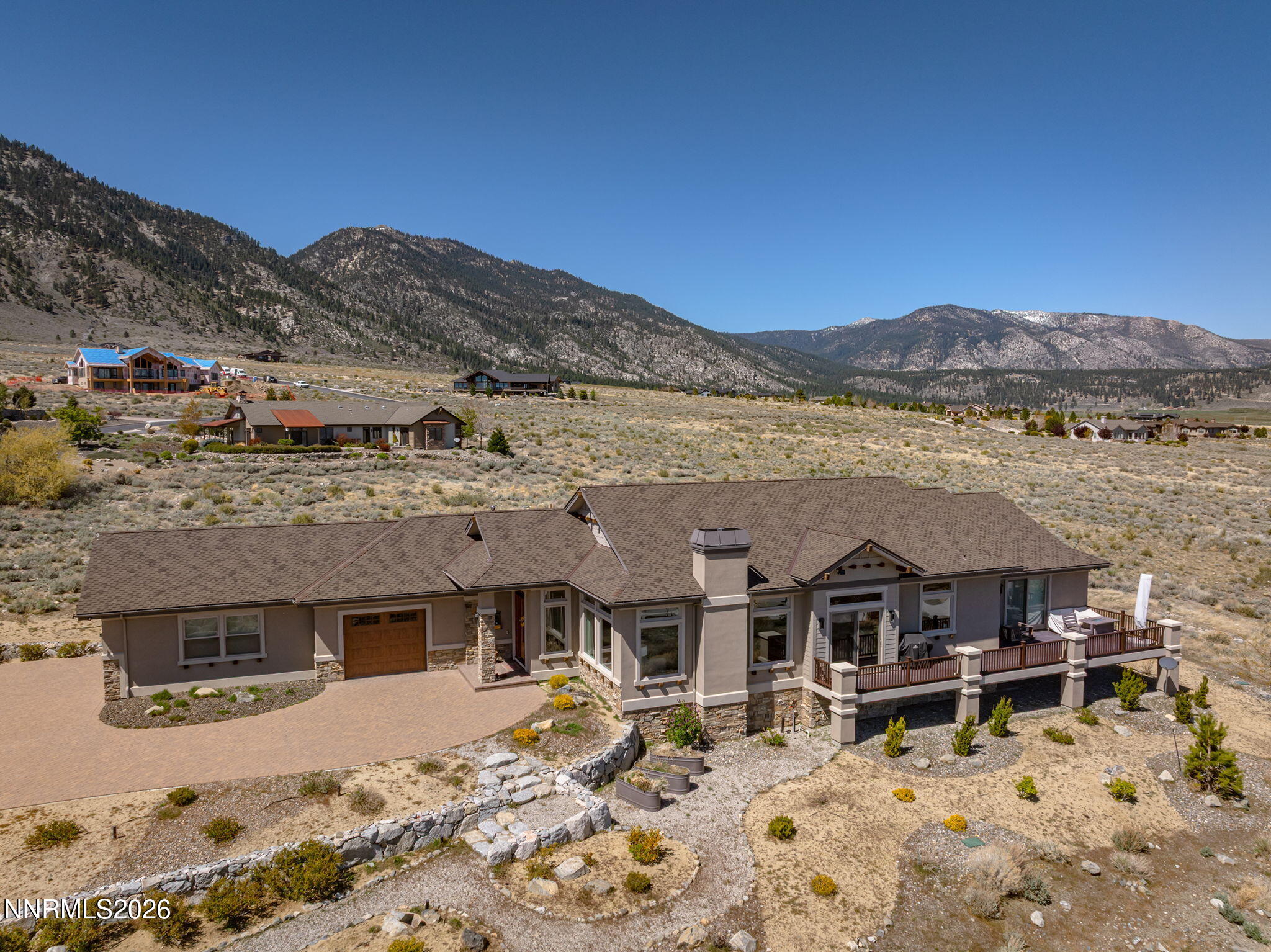 342 James Canyon Loop Genoa, NV 89411 - Photo 49 of 51 an aerial view of a house with a yard