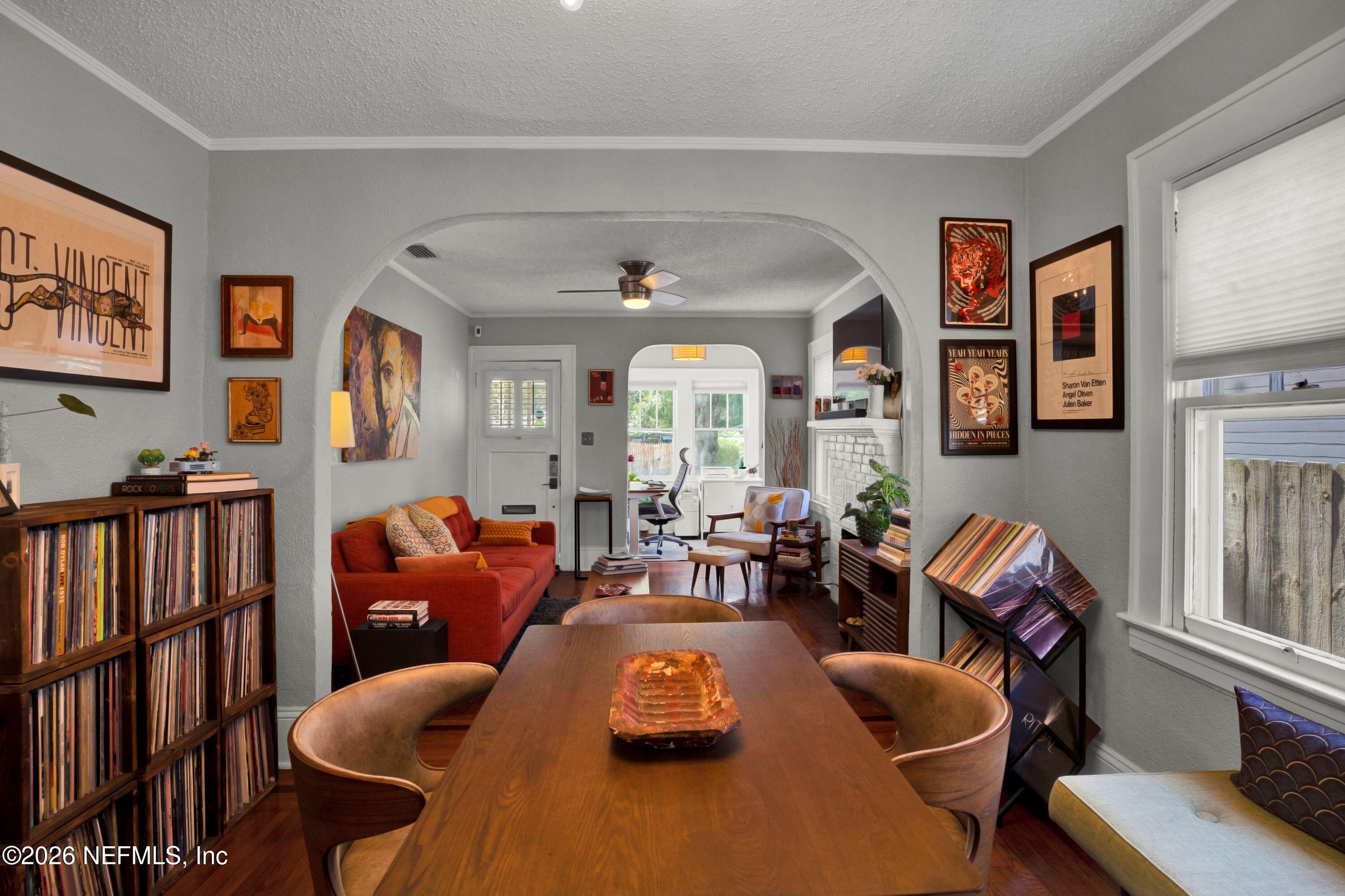 1273 Dancy Street Jacksonville, FL 32205 - Photo 11 of 30 a living room with furniture fireplace and a window