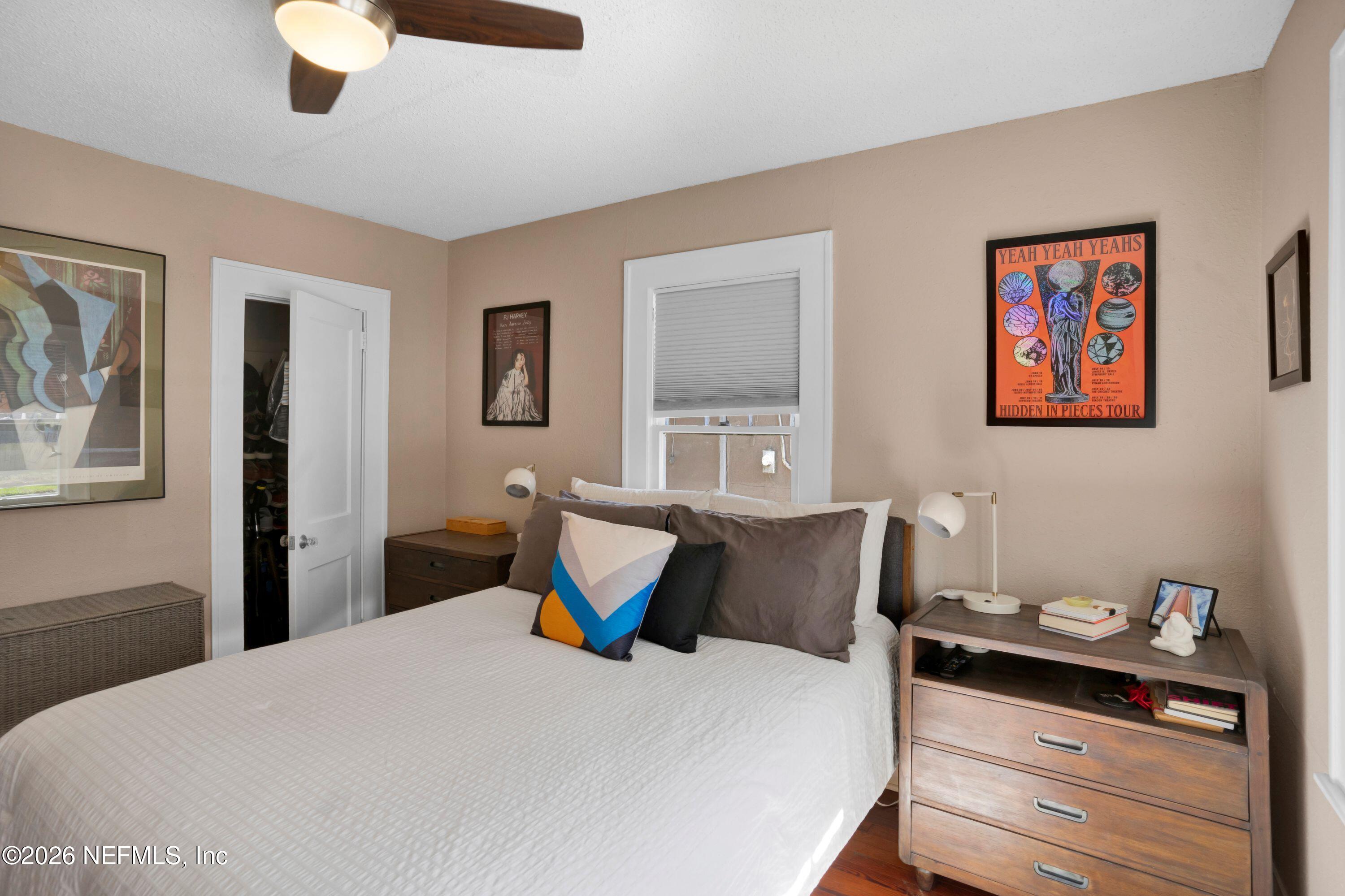 1273 Dancy Street Jacksonville, FL 32205 - Photo 20 of 30 a bedroom with bed and wooden floor