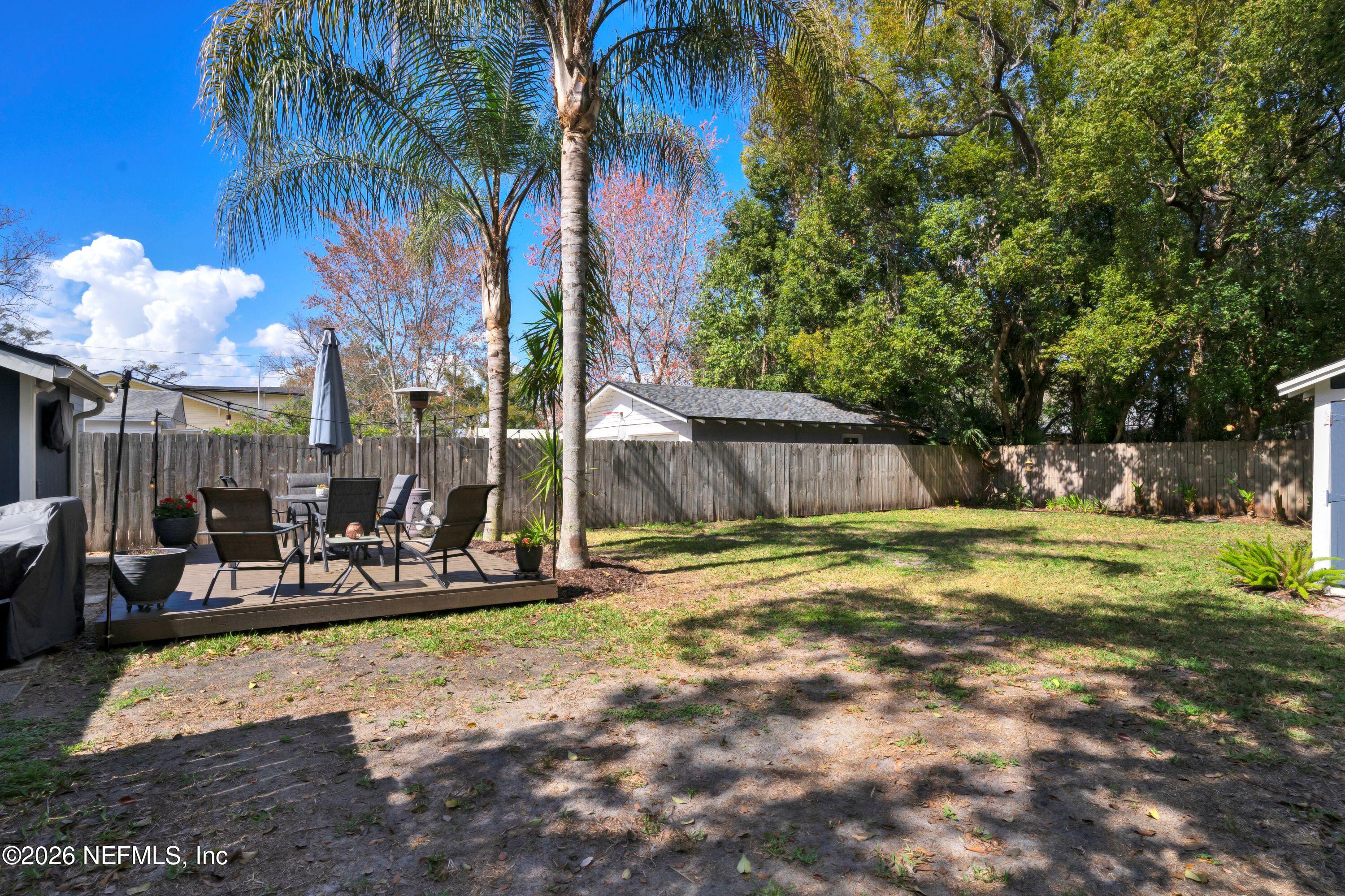 1273 Dancy Street Jacksonville, FL 32205 - Photo 26 of 30 a view of a backyard with a slide