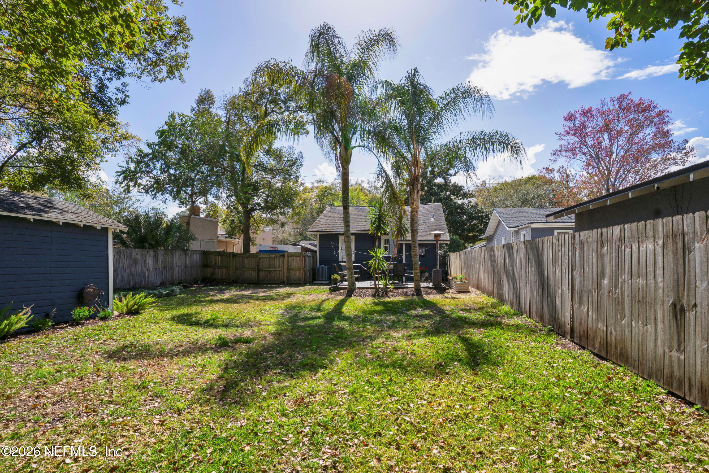 1273 Dancy Street Jacksonville, FL 32205 - Photo 27 of 30 a view of a backyard with palm tree