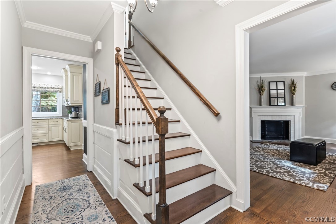2320 Dorking Road North Chesterfield, VA 23236 - Photo 4 of 42 a view of entryway and hall with wooden floor