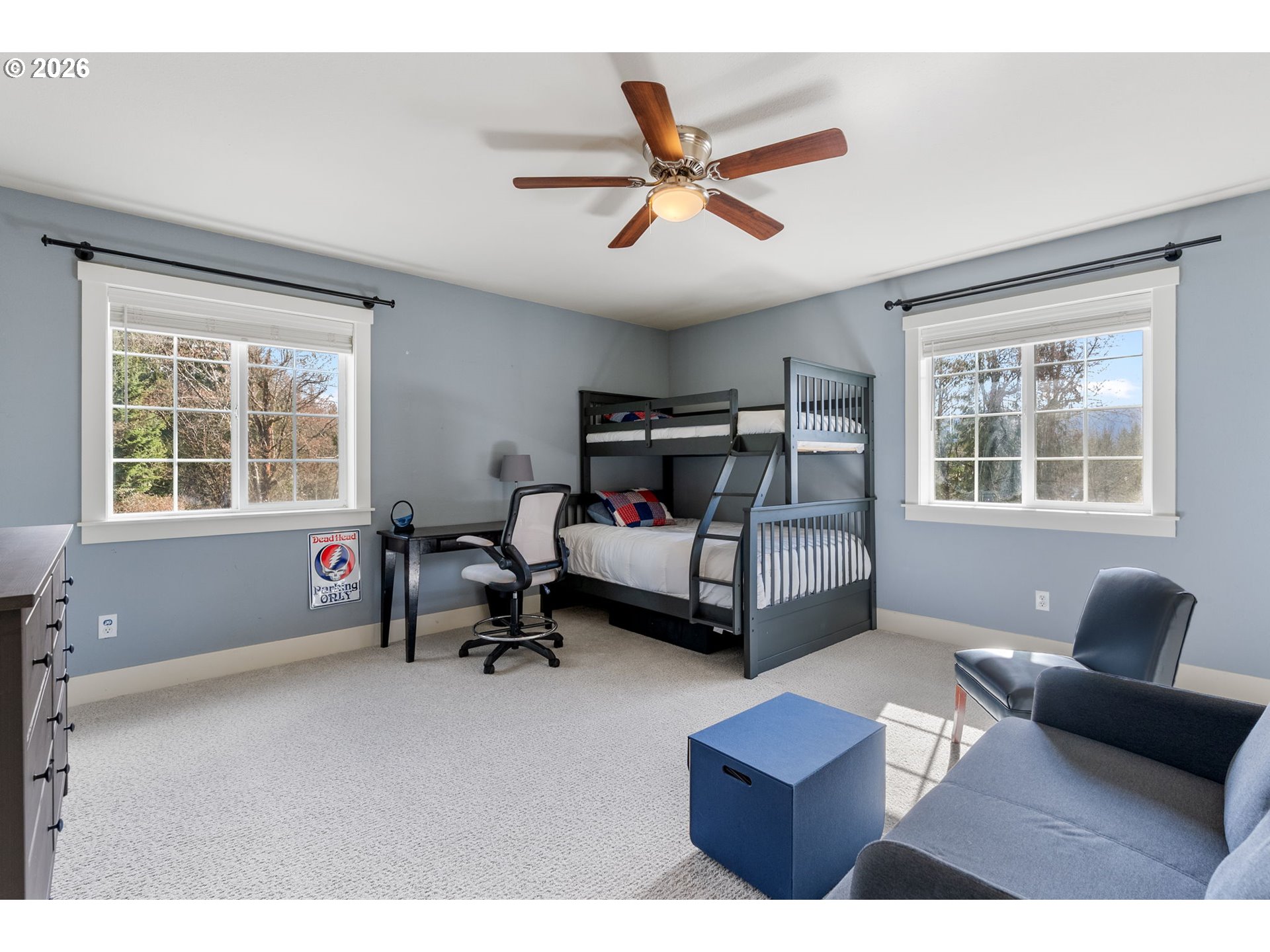 92 Rancho Del Oro Road Stevenson, WA 98648 - Photo 29 of 45 a bedroom with furniture and a window