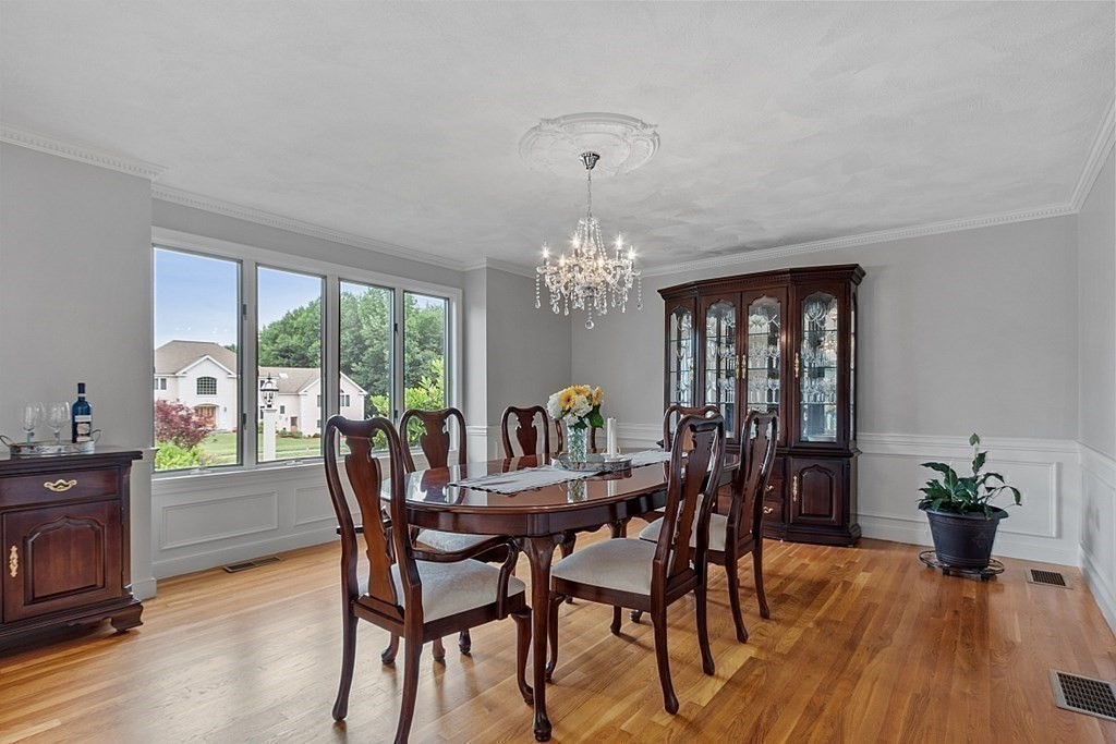7 Powers Road Andover, MA 01810 - Photo 10 of 42 a view of a dining room with furniture window and wooden floor