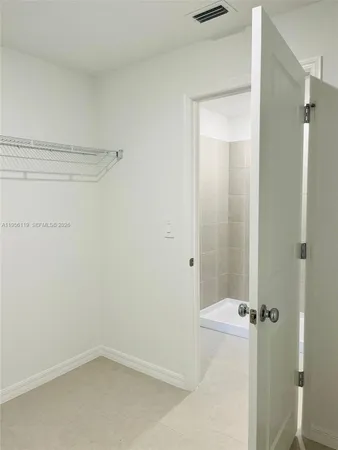 a view of an empty room