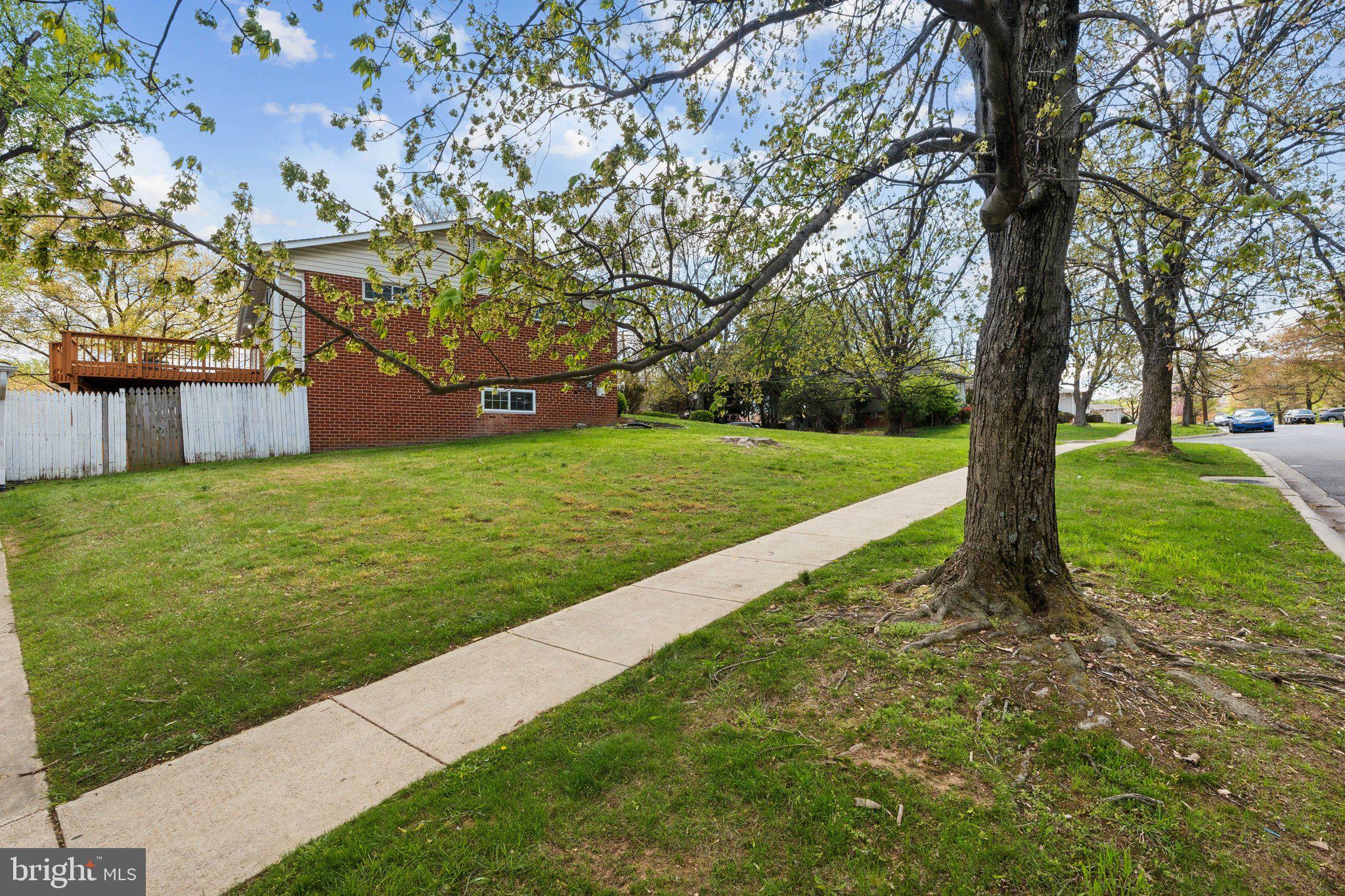 9425 Weaver Street Silver Spring, MD 20901 - Photo 33 of 40 Expansive Corner Lot View From Side