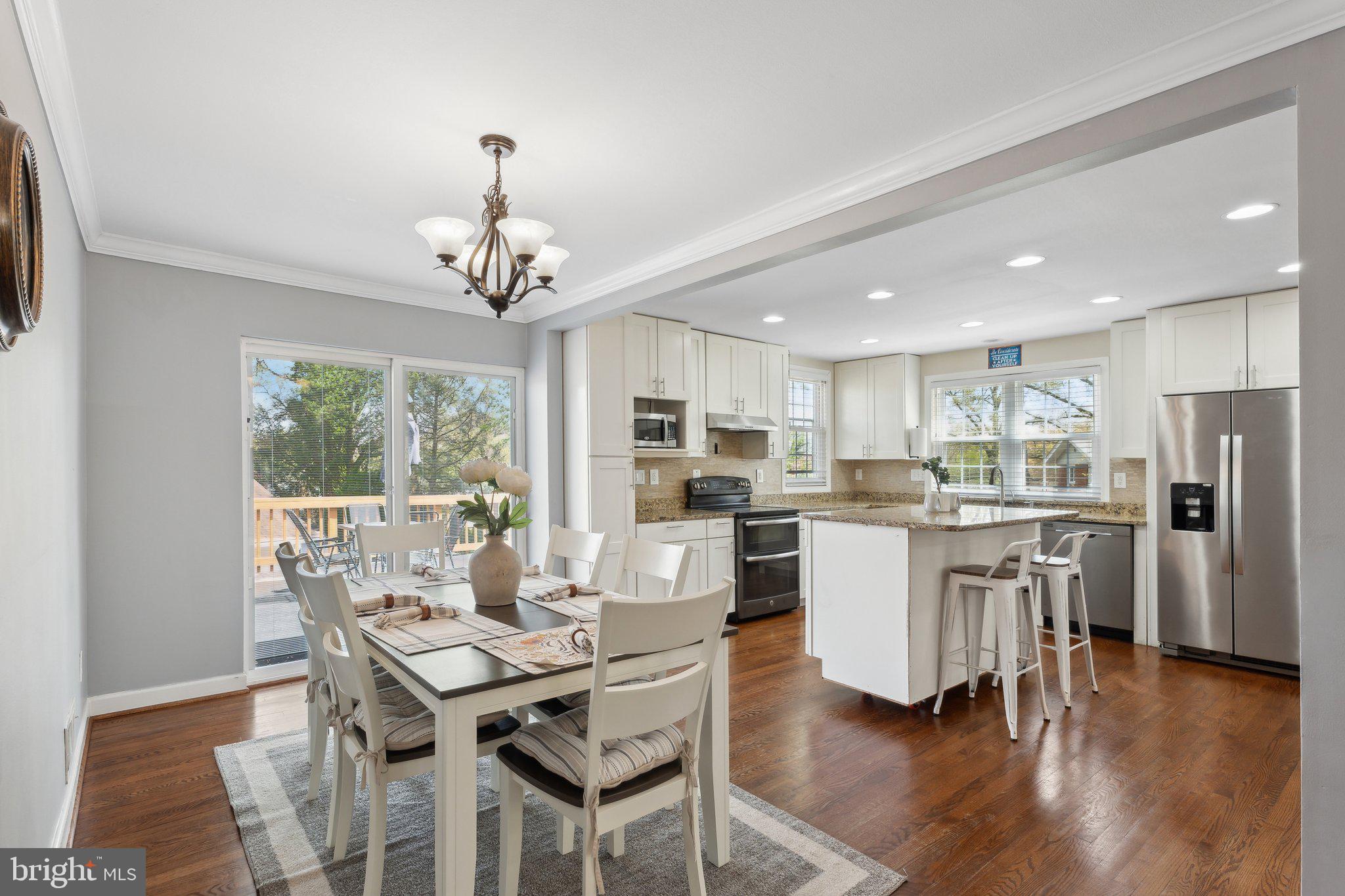 9425 Weaver Street Silver Spring, MD 20901 - Photo 4 of 40 Open Floor Concept Living/Dining/Kitchen
