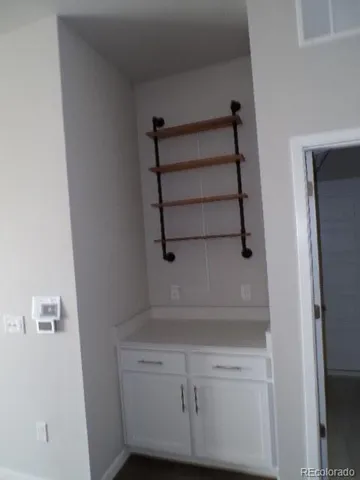 a close view of closet