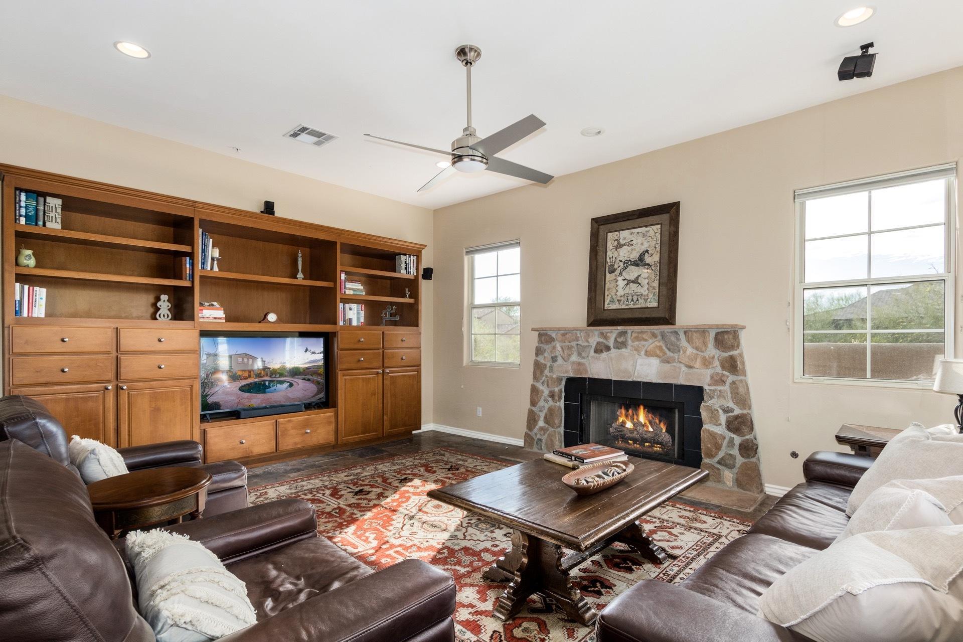 9312 East Mountain Spring Road Scottsdale, AZ 85255 - Photo 22 of 68 Family Room with built ins