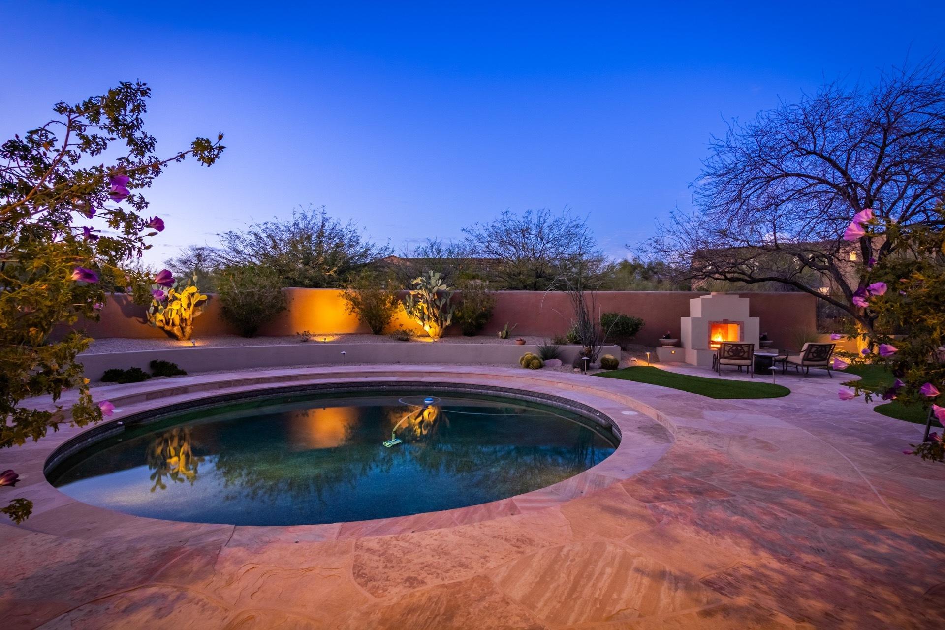 9312 East Mountain Spring Road Scottsdale, AZ 85255 - Photo 52 of 68 Night Sky Backyard