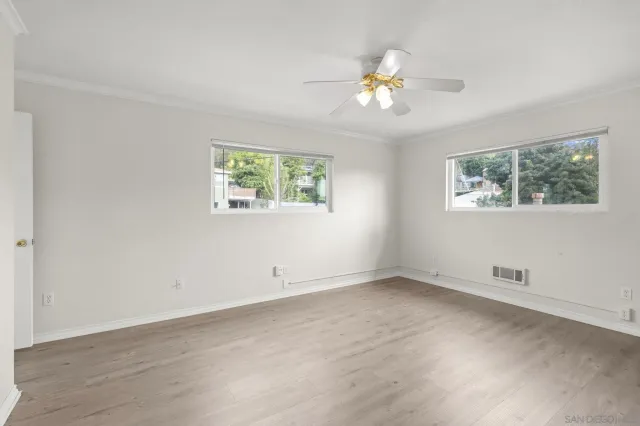 wooden floor in an empty room