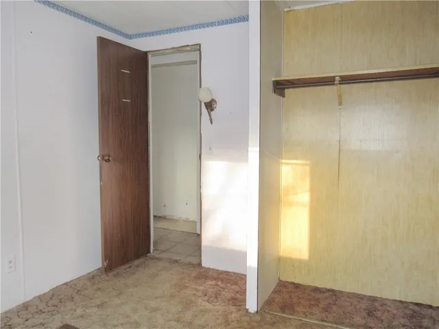 a view of a room with racks