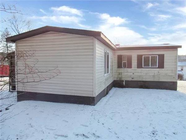 a backyard of a house