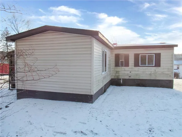 a backyard of a house