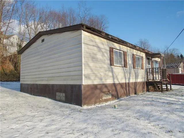 a backyard of a house