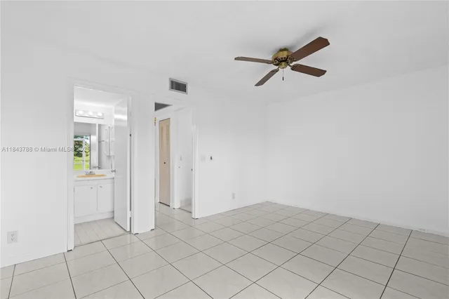 a view of an empty room