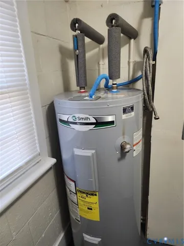 a view of water heater room