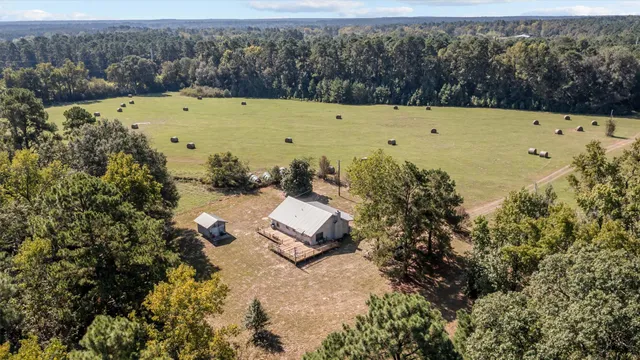 a view of a lake with outdoor space