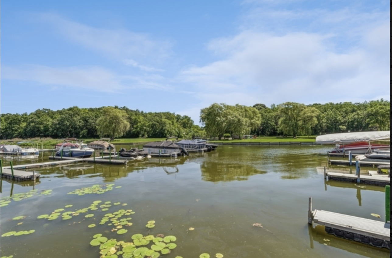 16 St Thomas Colony Street, Unit 6 Fox Lake, IL 60020 - Photo 10 of 10 a view of swimming pool with outdoor seating and lake