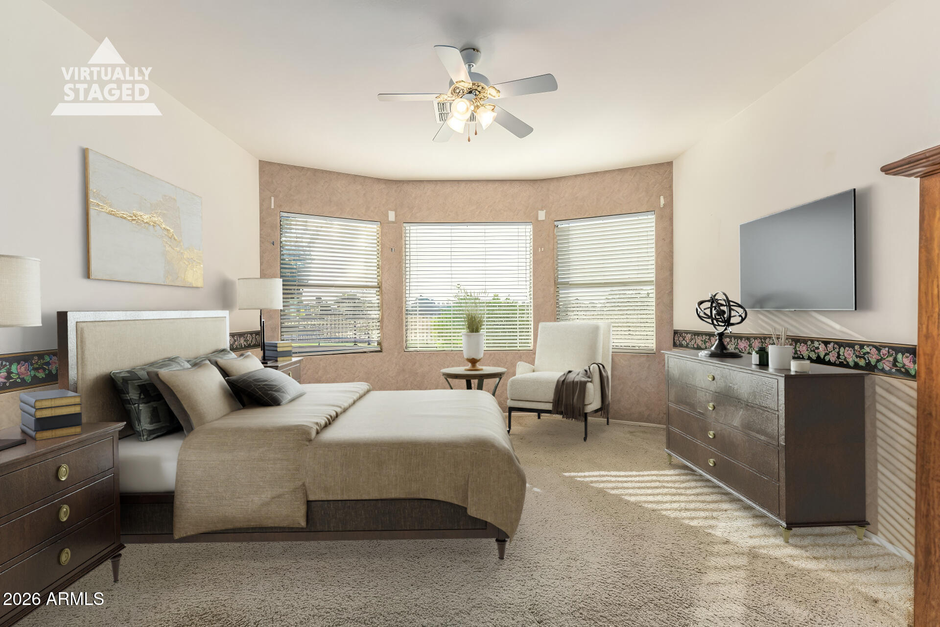 6680 South Tamarron Way Chandler, AZ 85249 - Photo 17 of 45 Staged primary bedroom