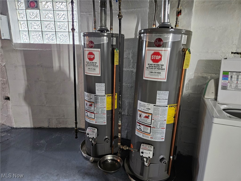 2538 Scranton Road Cleveland, OH 44113 - Photo 20 of 27 Utilities with water heater and washer / dryer