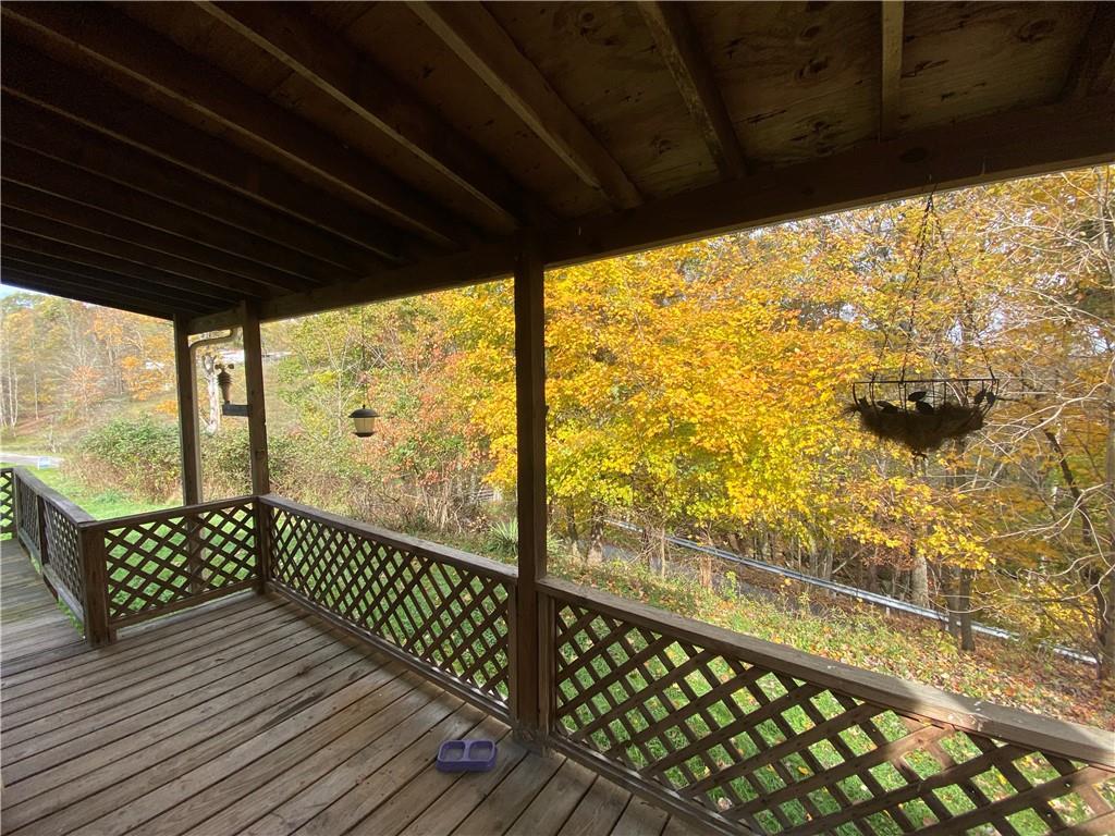 290 Calverts Hill Road Spraggs, PA 15362 - Photo 20 of 22 a view of outdoor space with wooden deck