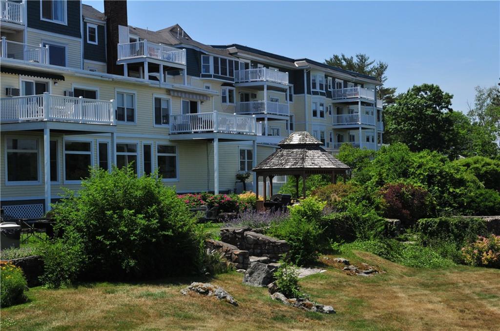 55 Israel Head Road, Unit 103 Ogunquit, ME 03907 - Photo 4 of 22 Rear of building, hardscapes and...