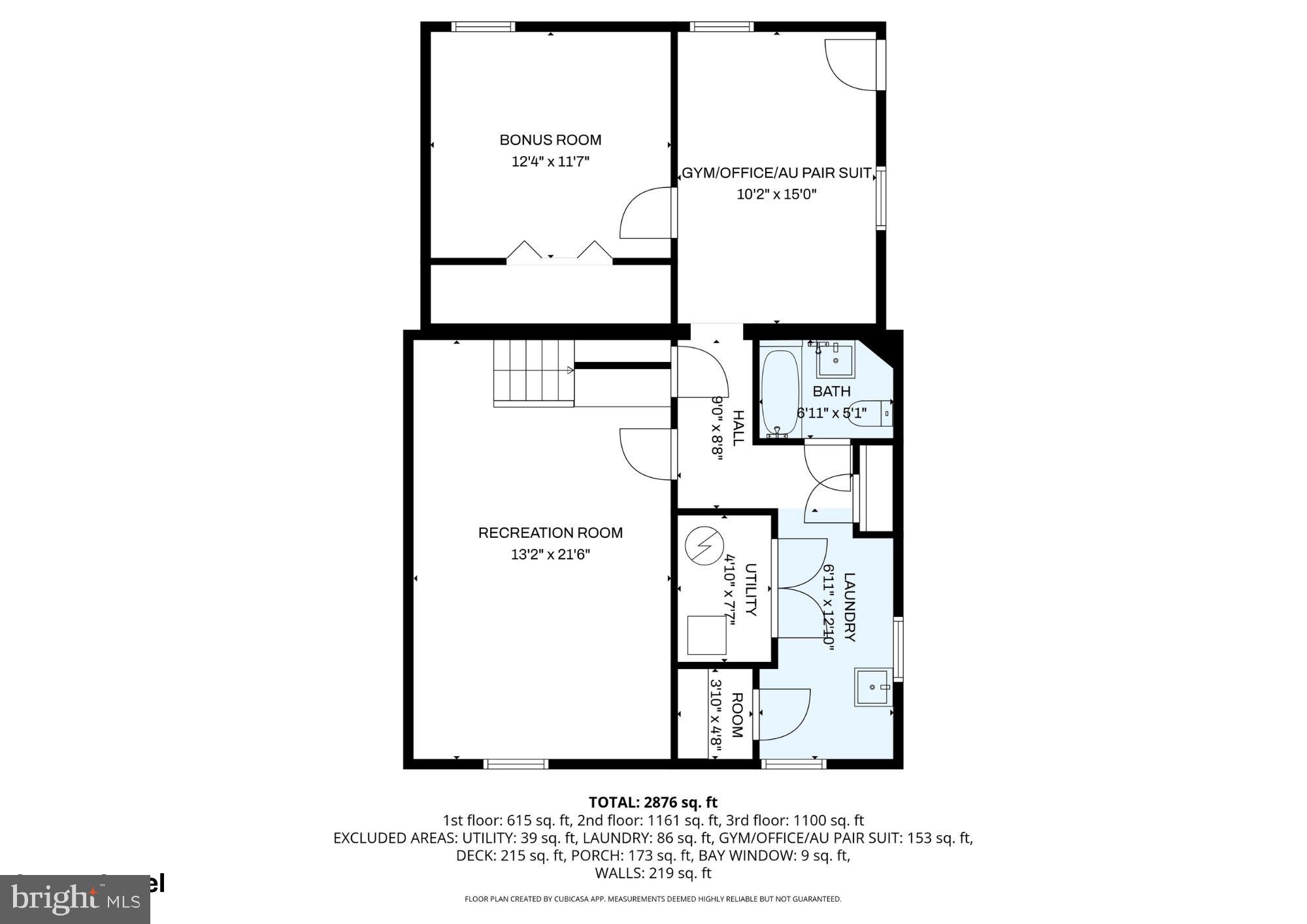4923 34th Road North Arlington, VA 22207 - Photo 42 of 42 Lower level floor plan