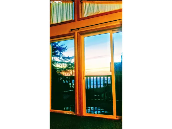 a view of a door of the house