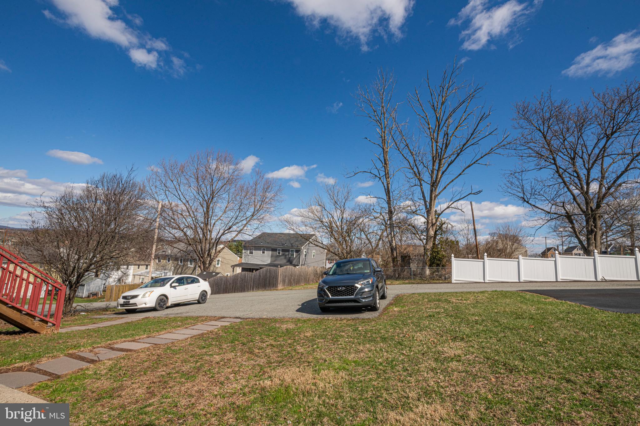 527 May Street Pottstown, PA 19464 - Photo 41 of 43 Backyard and Driveway with 2 Spots
