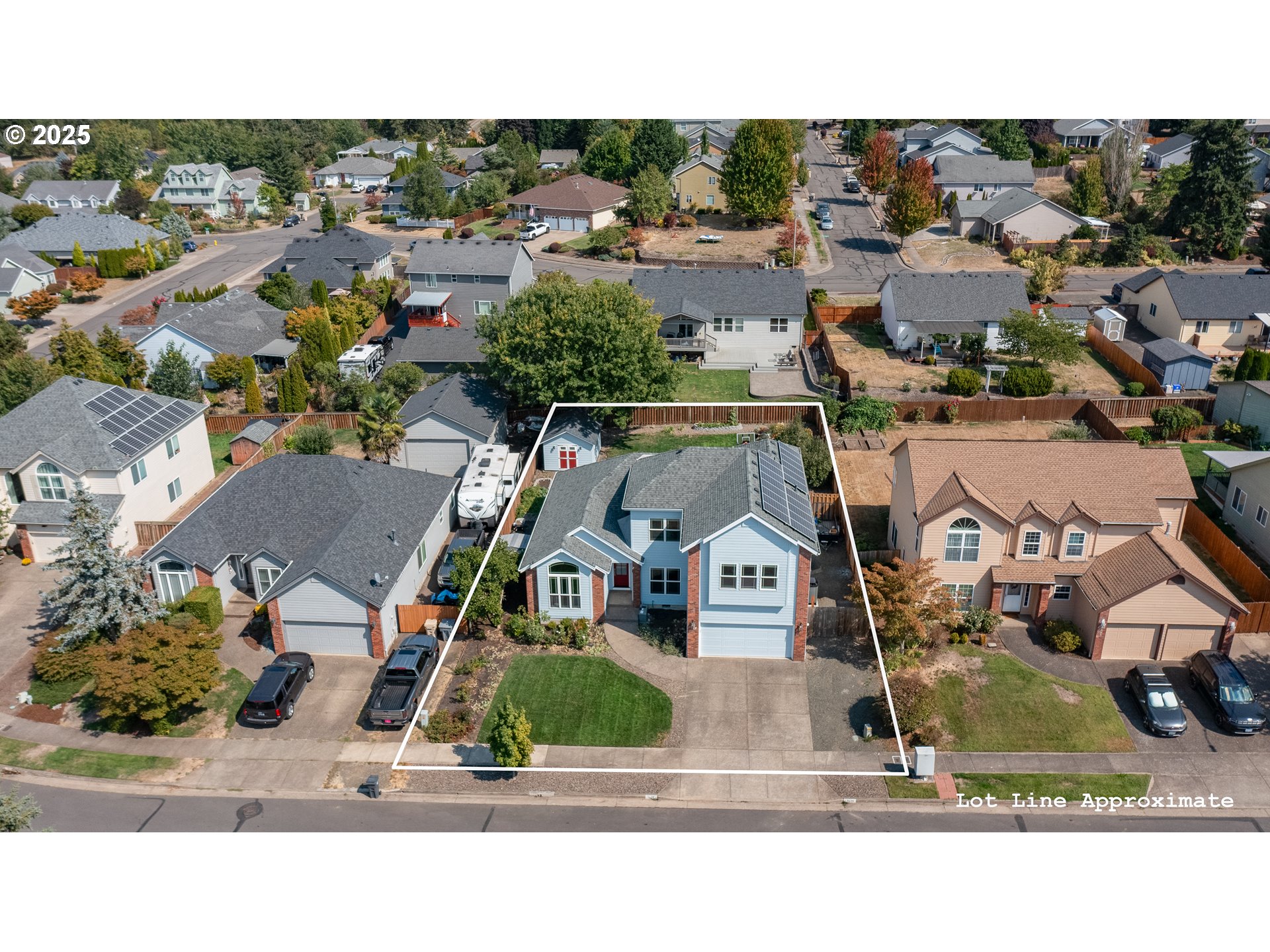 1435 Northwest Ashley Drive Albany, OR 97321 - Photo 3 of 44 an aerial view of city