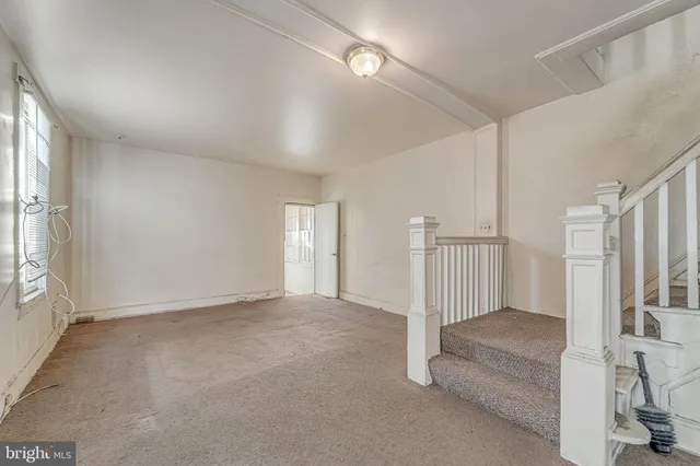 a view of an empty room