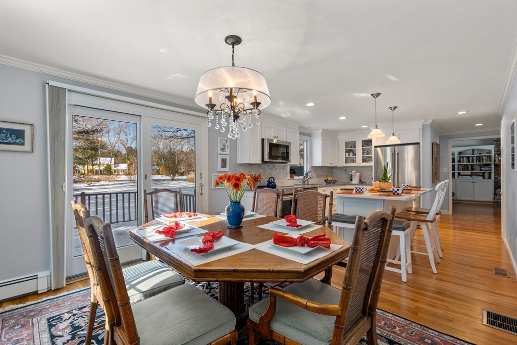 110 Victoria Road Sudbury, MA 01776 - Photo 8 of 25 a view of a dining room with furniture window and wooden floor