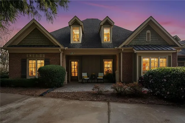 a front view of a house