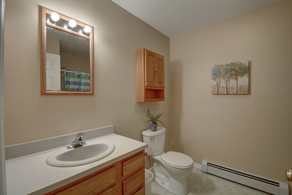 218 New Boston Road Sturbridge, MA 01566 - Photo 14 of 23 a bathroom with a toilet a sink and mirror