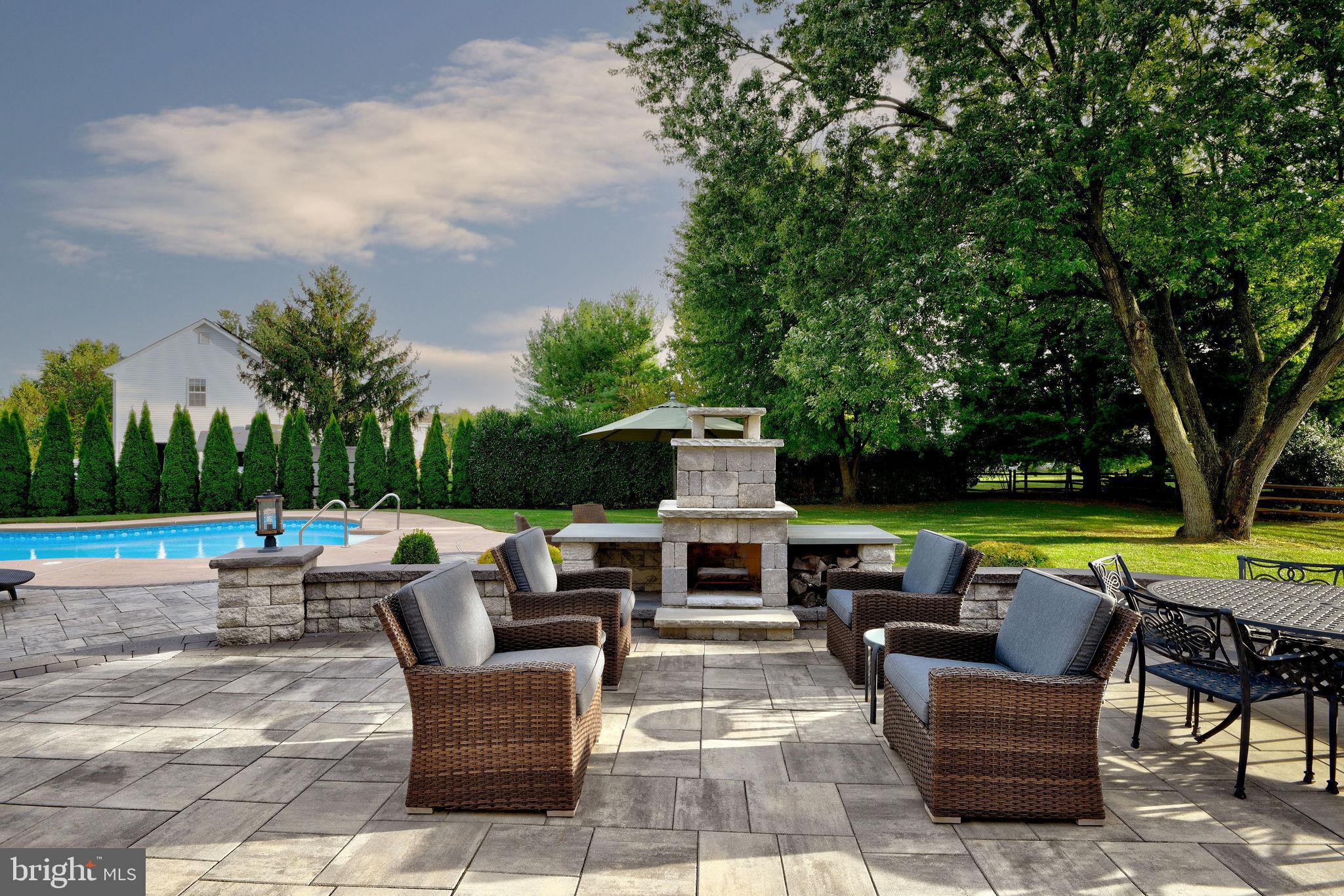 114 Tindall Road Robbinsville, NJ 08691 - Photo 48 of 59 Backyard Patio w/ Salt Water Pool