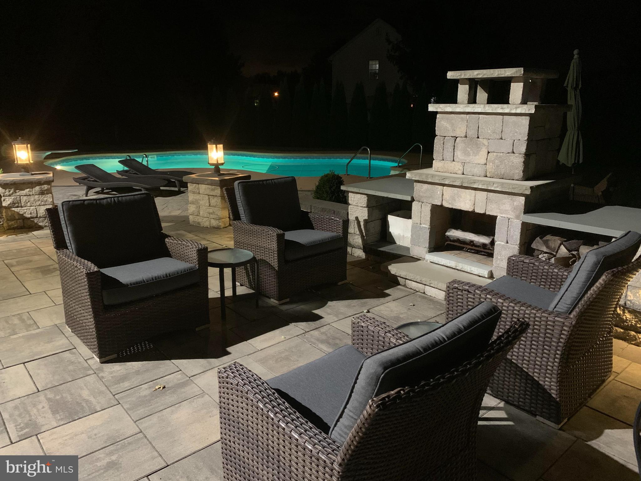 114 Tindall Road Robbinsville, NJ 08691 - Photo 51 of 59 Backyard Patio w/ Salt Water Pool
