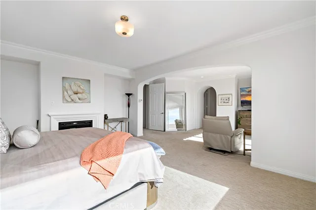 a view of a balcony with lake view and wooden floor