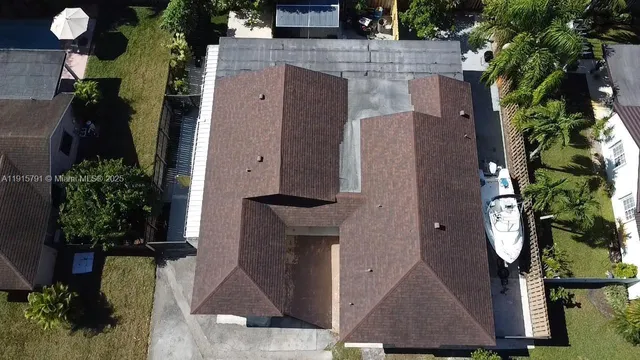 an aerial view of multiple house