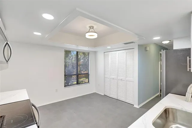 a view of a garage room