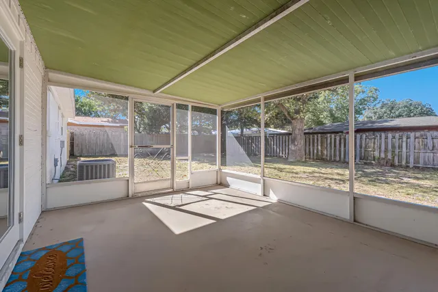 a view of a backyard of a house