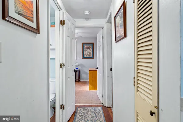 a view of a hallway with interior of the house