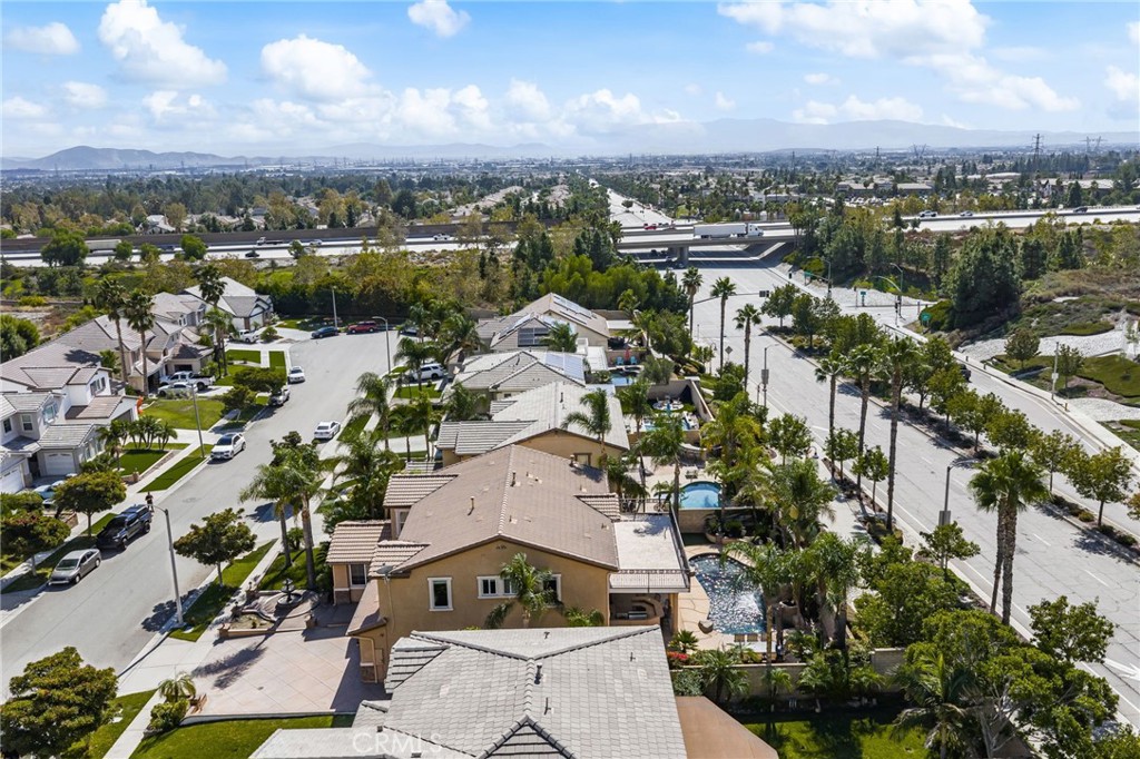 6336 Taylor Canyon Place Rancho Cucamonga, CA 91739 - Photo 57 of 60 an aerial view of a residential houses with outdoor space and lake view