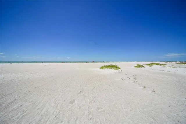 a view of a patio with a table and chairs and potted plants